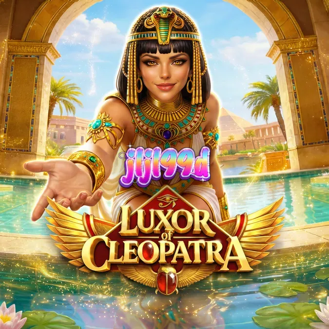 Tampilan visual slot Luxor of Cleopatra dengan tema Mesir kuno